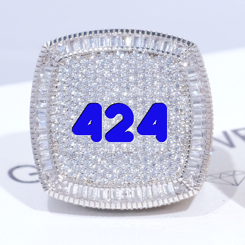CUSTOM LETTER 3D ICED RING