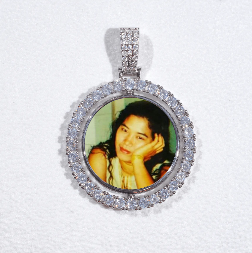 3D Spinning 2-Faced Custom Picture Pendant