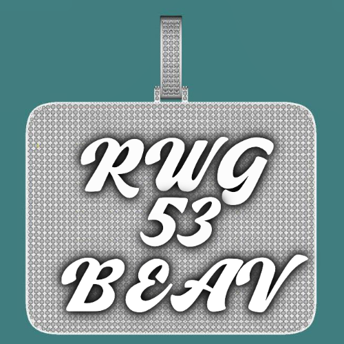 CUSTOM LETTER NECKLACE 3D BIG SQUARE