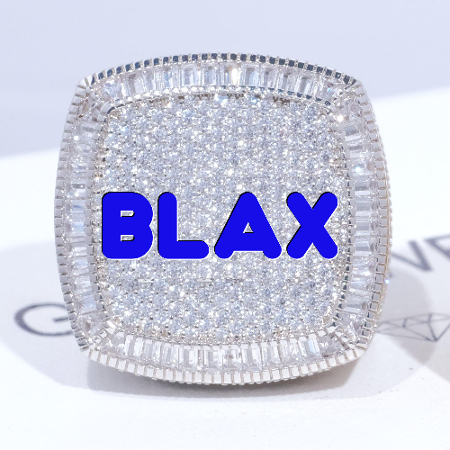 CUSTOM LETTER 3D ICED RING
