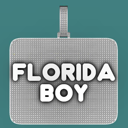 CUSTOM LETTER NECKLACE 3D BIG SQUARE