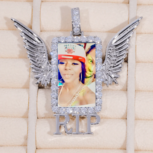 RIP WING 3D CUSTOM PICTURE PENDANT