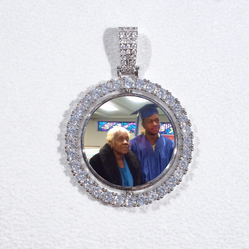 3D Spinning 2-Faced Custom Picture Pendant