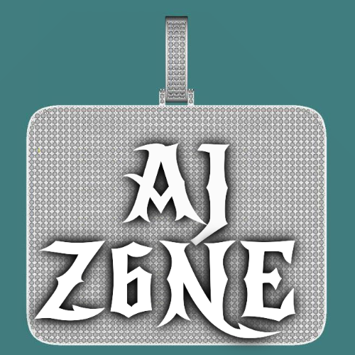 CUSTOM LETTER NECKLACE 3D BIG SQUARE