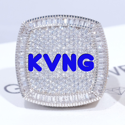 CUSTOM LETTER 3D ICED RING