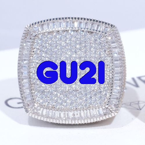 CUSTOM LETTER 3D ICED RING