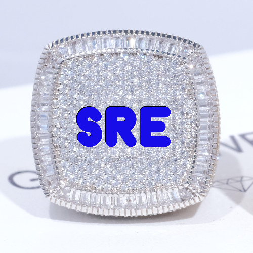 CUSTOM LETTER 3D ICED RING
