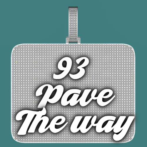 CUSTOM LETTER NECKLACE 3D BIG SQUARE