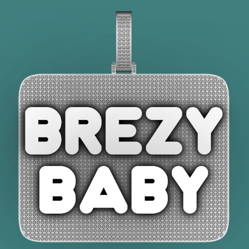 CUSTOM LETTER NECKLACE 3D BIG SQUARE