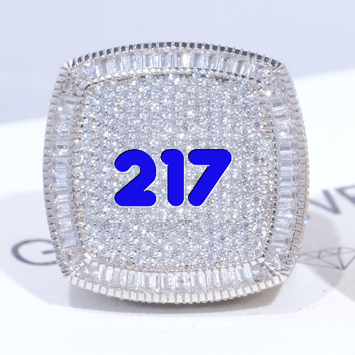 CUSTOM LETTER 3D ICED RING
