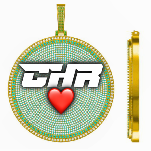 CUSTOM LETTER NECKLACE 3D BIG DISC