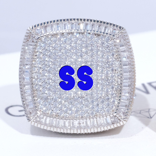 CUSTOM LETTER 3D ICED RING