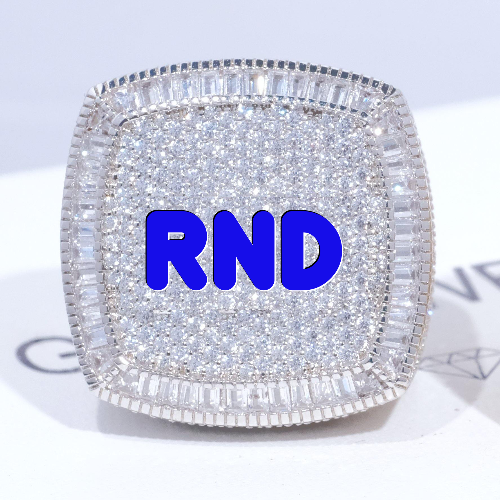 CUSTOM LETTER 3D ICED RING