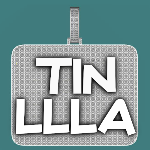 CUSTOM LETTER NECKLACE 3D BIG SQUARE