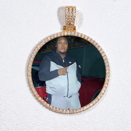 MEDIUM 3D CIRCLE CUSTOM PICTURE PENDANT