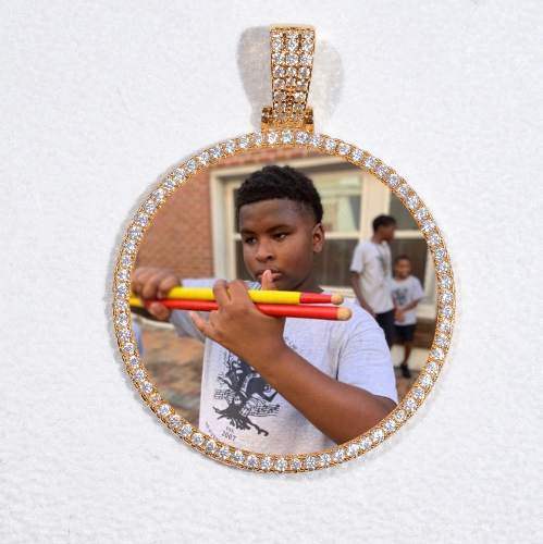 MEDIUM 3D CIRCLE CUSTOM PICTURE PENDANT