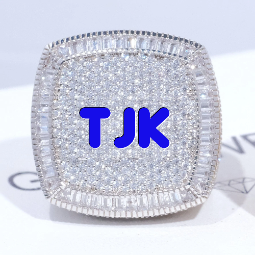 CUSTOM LETTER 3D ICED RING