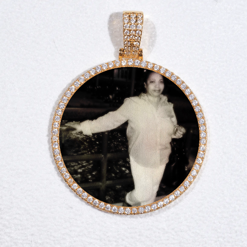 MEDIUM 3D CIRCLE CUSTOM PICTURE PENDANT