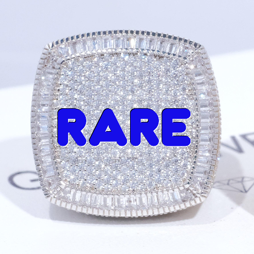 CUSTOM LETTER 3D ICED RING