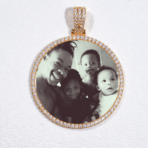 MEDIUM 3D CIRCLE CUSTOM PICTURE PENDANT