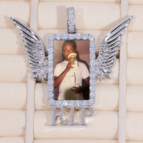 RIP WING 3D CUSTOM PICTURE PENDANT