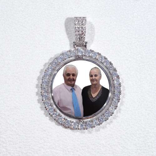 3D Spinning 2-Faced Custom Picture Pendant