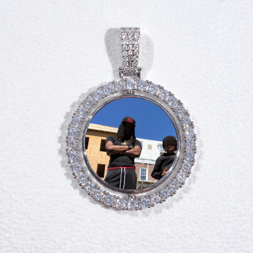 3D Spinning 2-Faced Custom Picture Pendant