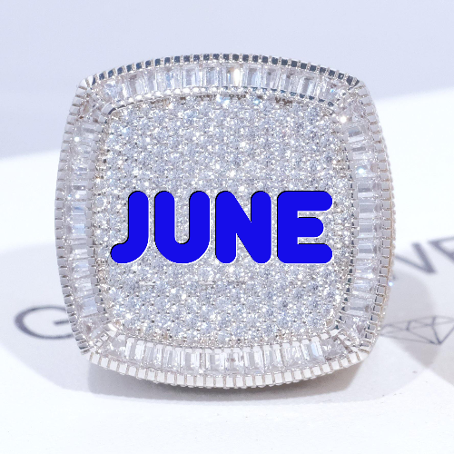 CUSTOM LETTER 3D ICED RING