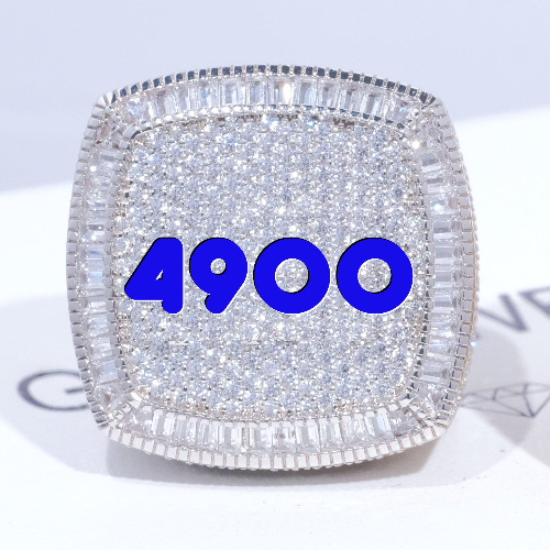 CUSTOM LETTER 3D ICED RING