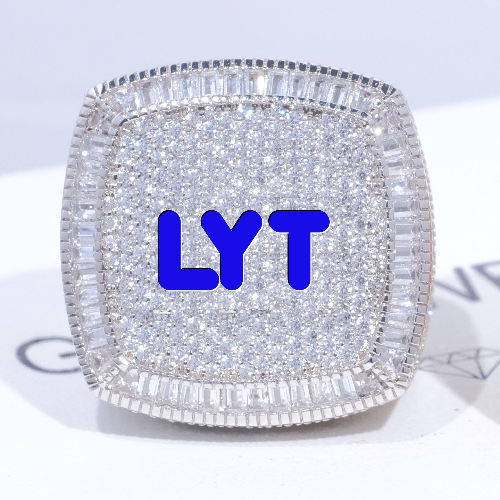 CUSTOM LETTER 3D ICED RING