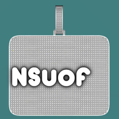 CUSTOM LETTER NECKLACE 3D BIG SQUARE