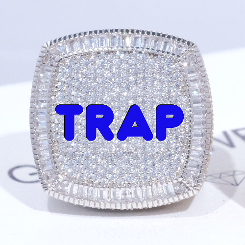CUSTOM LETTER 3D ICED RING