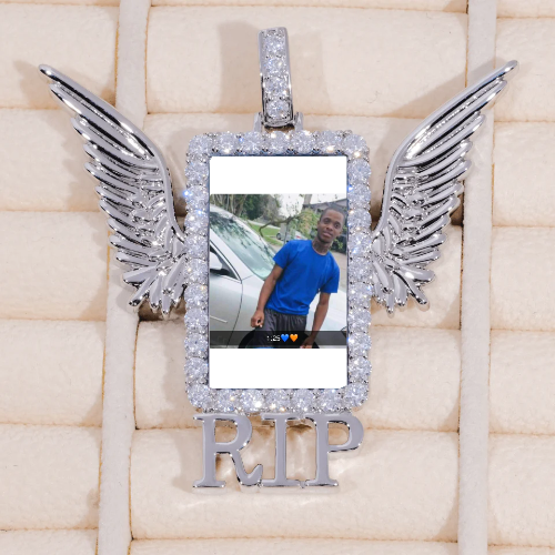 RIP WING 3D CUSTOM PICTURE PENDANT