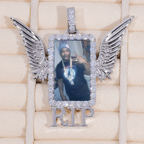 RIP WING 3D CUSTOM PICTURE PENDANT