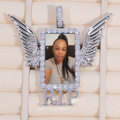 RIP WING 3D CUSTOM PICTURE PENDANT