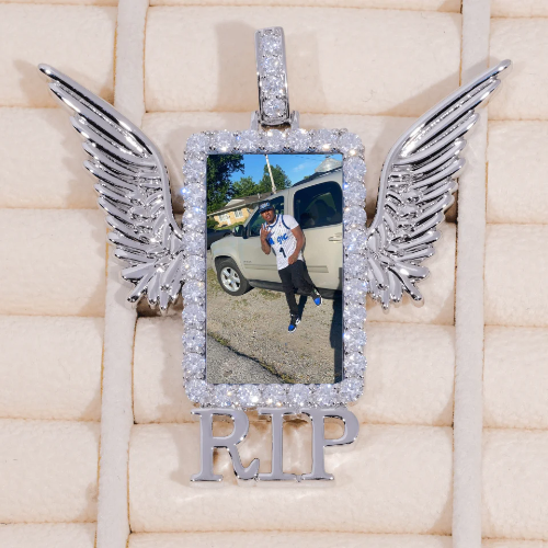 RIP WING 3D CUSTOM PICTURE PENDANT