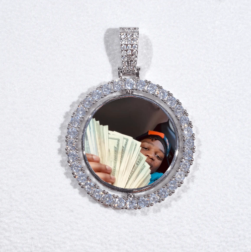 3D Spinning 2-Faced Custom Picture Pendant
