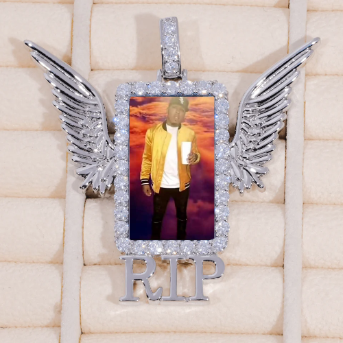 RIP WING 3D CUSTOM PICTURE PENDANT
