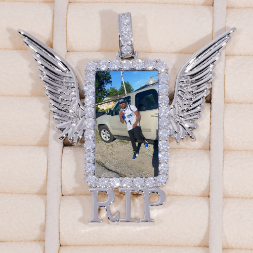 RIP WING 3D CUSTOM PICTURE PENDANT