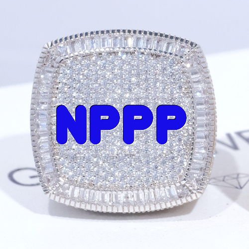CUSTOM LETTER 3D ICED RING