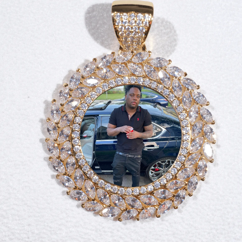 Large 3D Wheat Ear Custom Picture Pendant