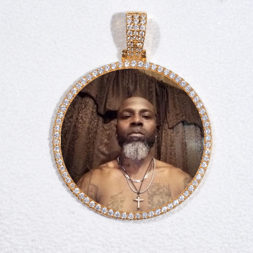 MEDIUM 3D CIRCLE CUSTOM PICTURE PENDANT