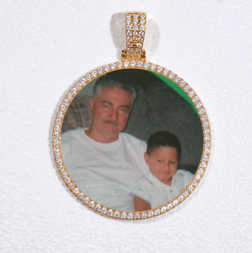 MEDIUM 3D CIRCLE CUSTOM PICTURE PENDANT