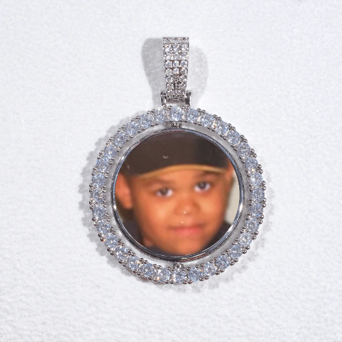 3D Spinning 2-Faced Custom Picture Pendant