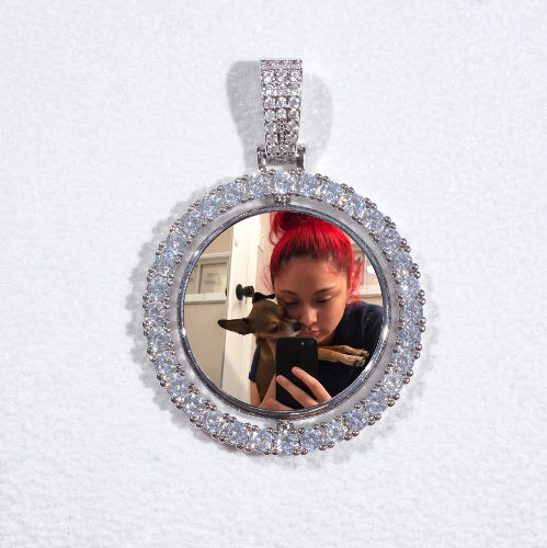 3D Spinning 2-Faced Custom Picture Pendant