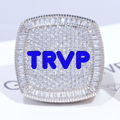 CUSTOM LETTER 3D ICED RING