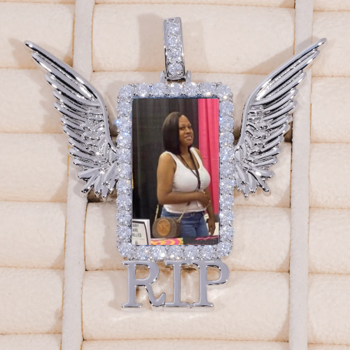 RIP WING 3D CUSTOM PICTURE PENDANT