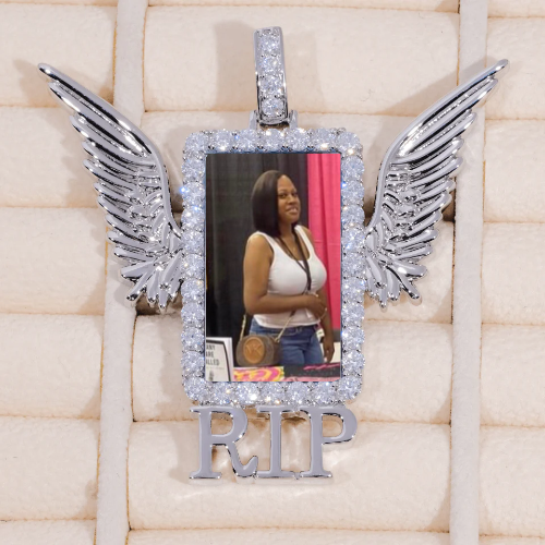 RIP WING 3D CUSTOM PICTURE PENDANT