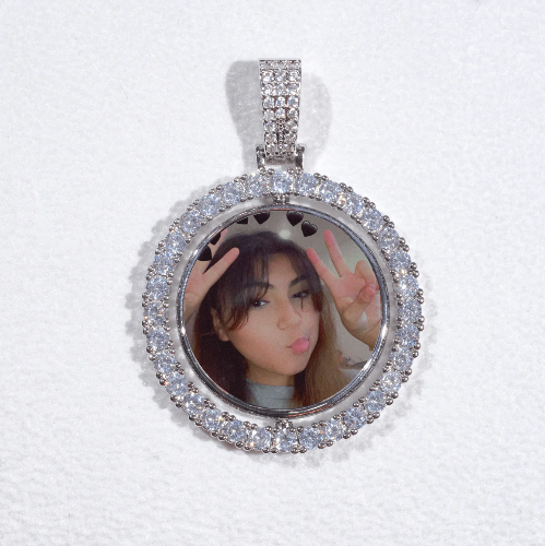 3D Spinning 2-Faced Custom Picture Pendant