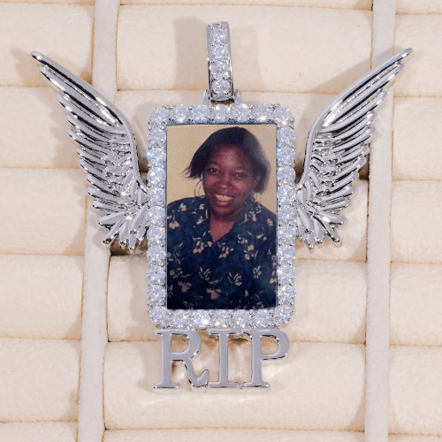 RIP WING 3D CUSTOM PICTURE PENDANT